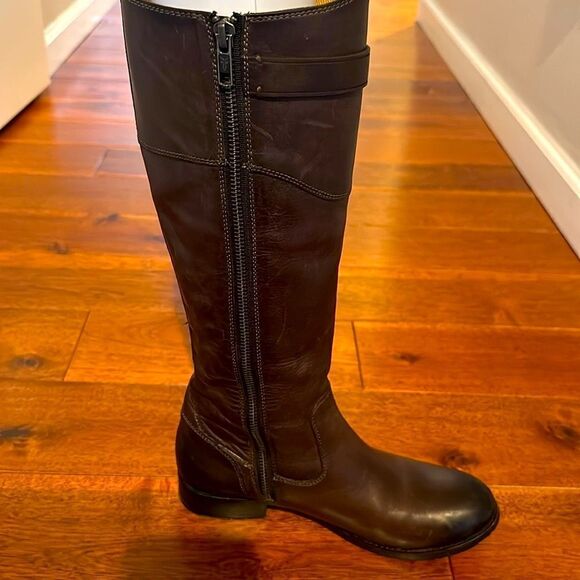Frye Molly Button Tall Black Boot Size 7 - Picture 4 of 16